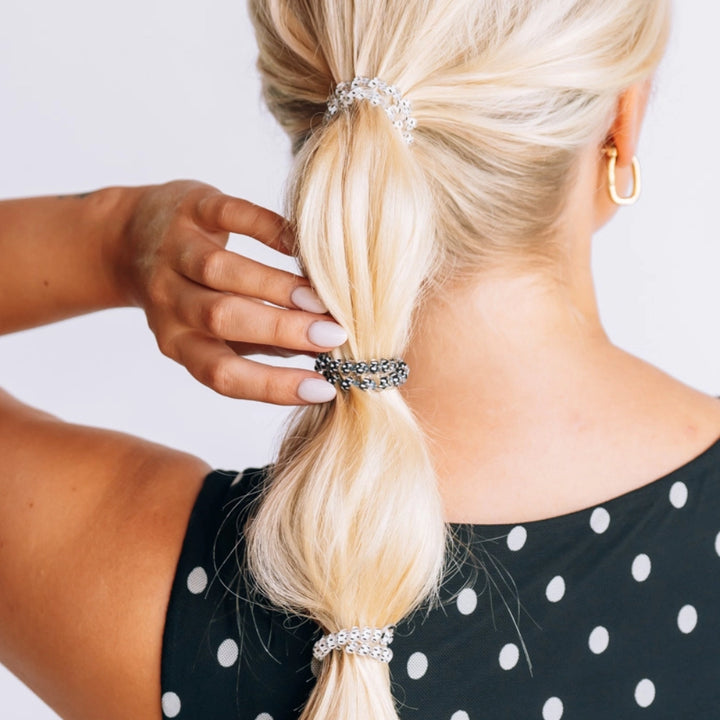 Teleties Hair Tie - Small Band Pack of 3 - Polka Dot Party (Ships Next Week)