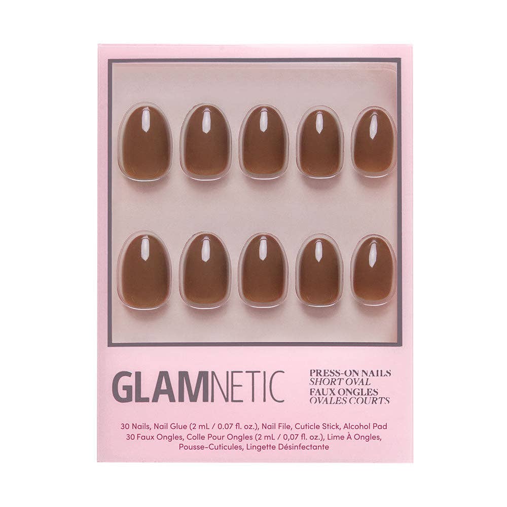 Press-On Glamnetic Nails - Chocolate Brown