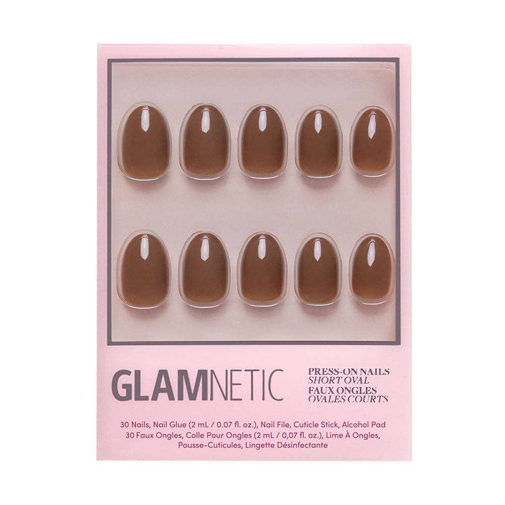 Press-On Glamnetic Nails - Chocolate Brown