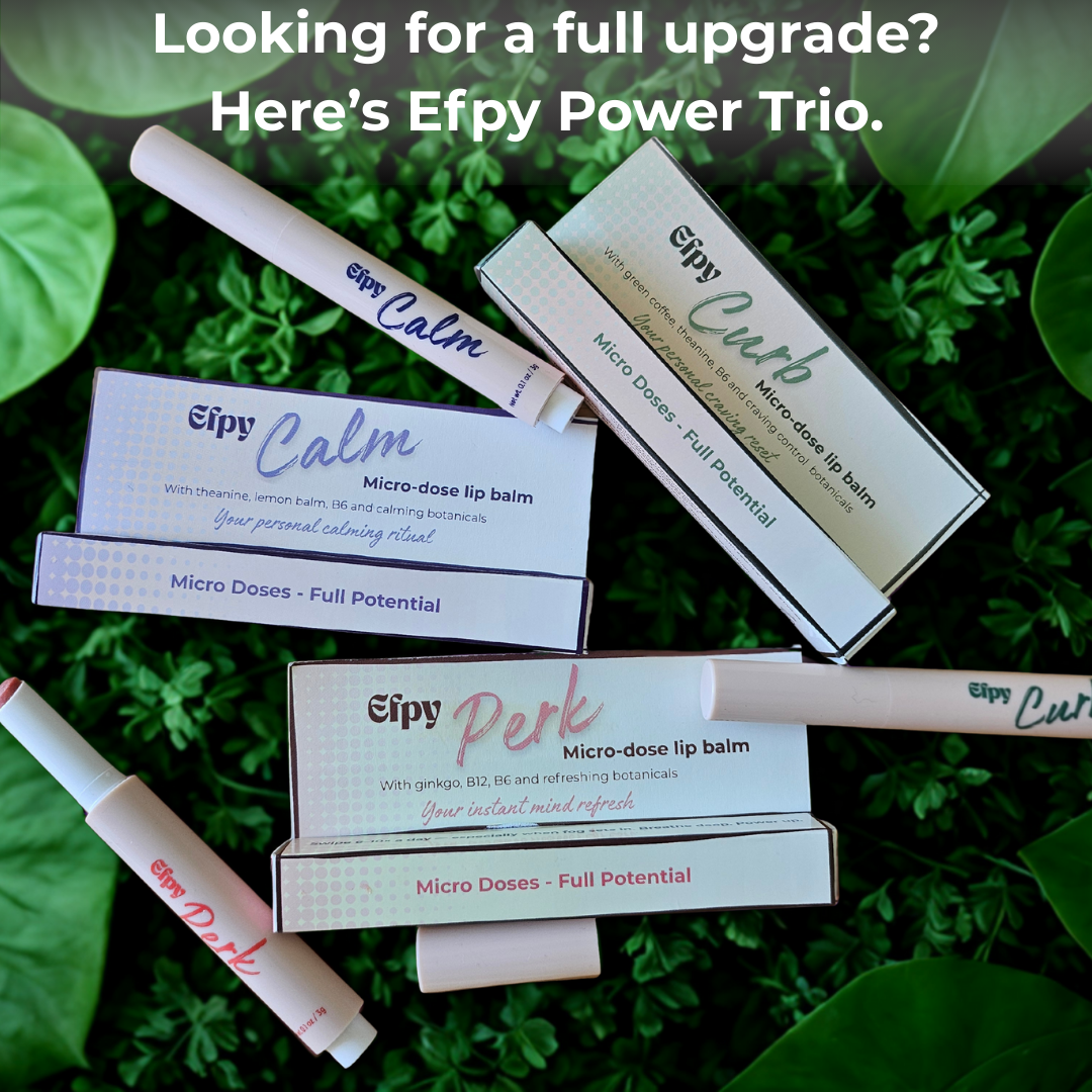 Efpy Perk Micro-Dose Lip Balm - Natural Freshness & Focus