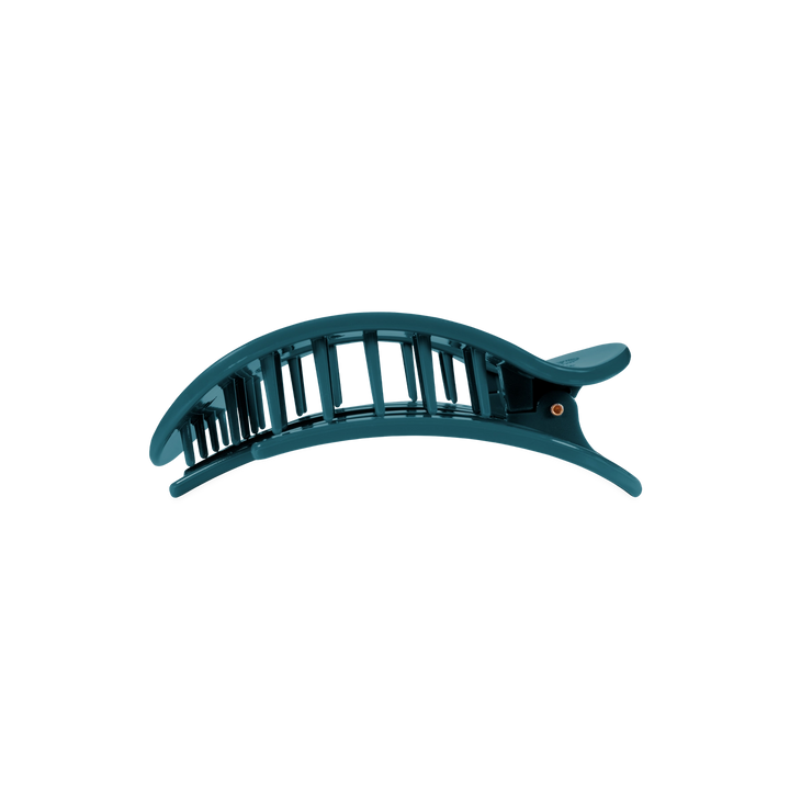Medium Teleties Flat Oval Clip - Teal With It