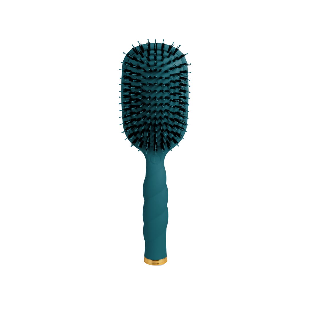 Teal With It Boar Bristle Hair Brush by Teleties
