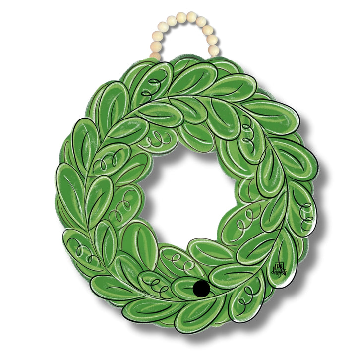 Wreath with Mini DK Door Hanger