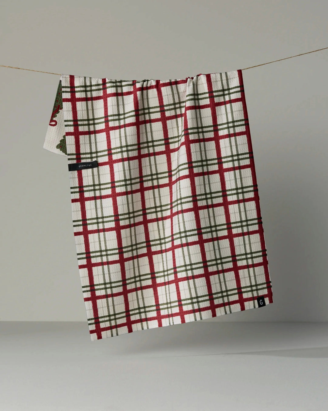 Ribbon Pines Luxe Kitchen Towel by Geometry