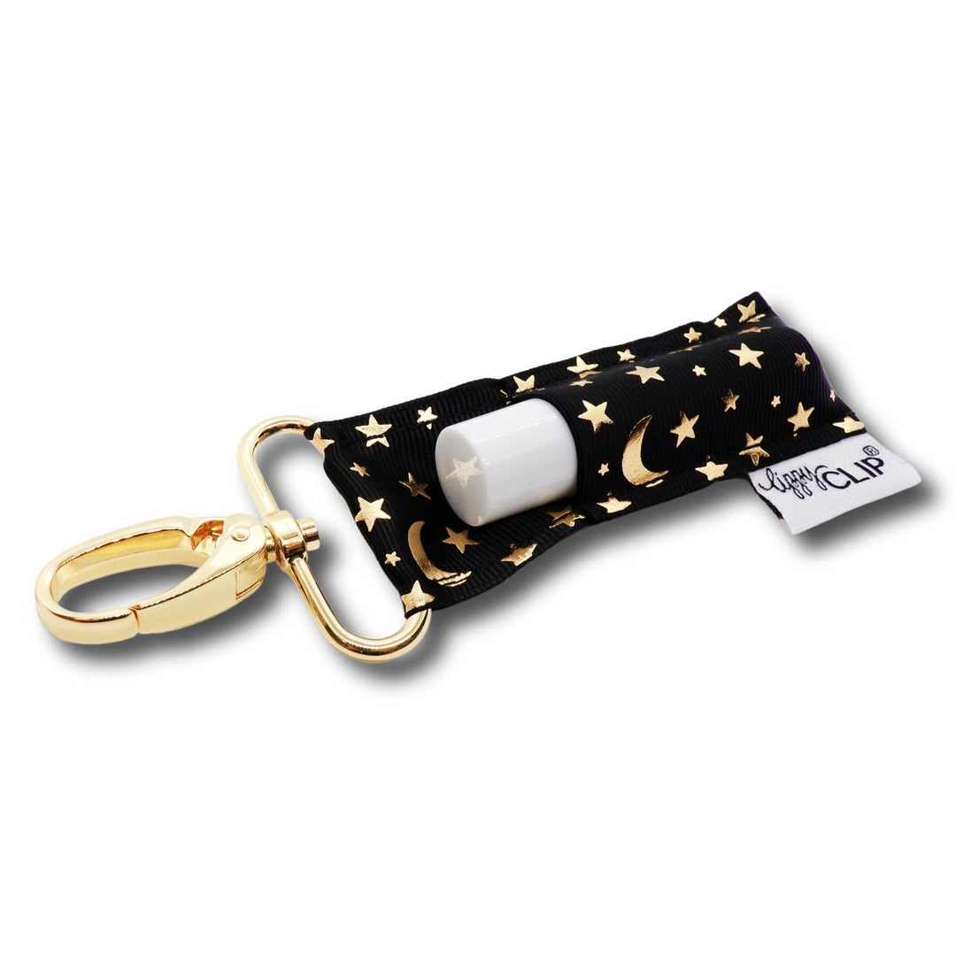 Celestial Black and Gold LippyClip® Lip Balm Holder (PREORDER: Ships in 2-3 Weeks)