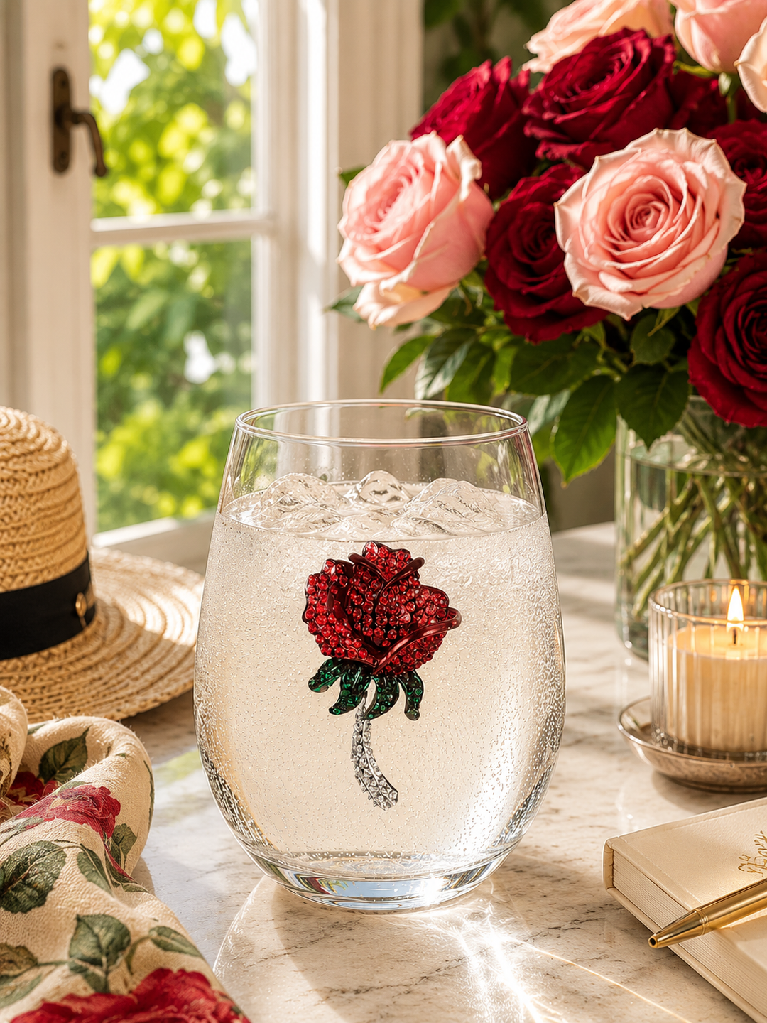 JUNE PREORDER: Red Rose Stemless by the Queens Jewels (Ships in 2-3 Weeks)