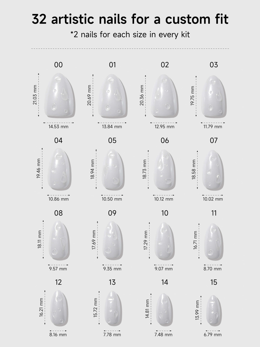 Glazing Drops Press-On Nails by Celebritips