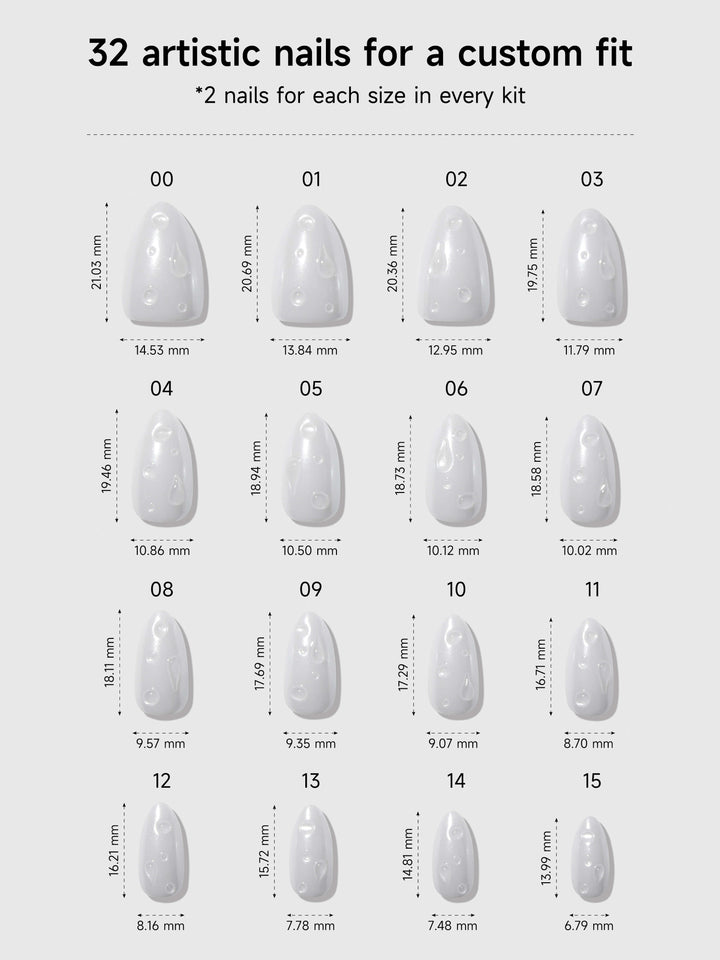 Glazing Drops Press-On Nails by Celebritips