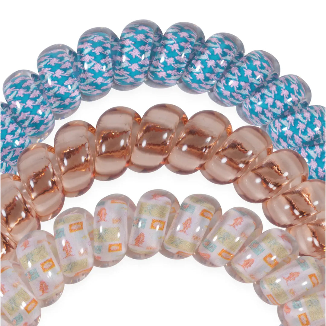 Teleties Hair Tie - Large Band Pack of 3 - Lain Snow Island Threads (Ships Next Week)