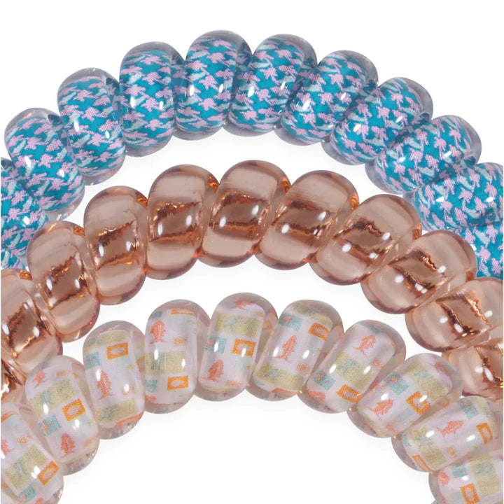 Teleties Hair Tie - Large Band Pack of 3 - Lain Snow Island Threads (Ships Next Week)