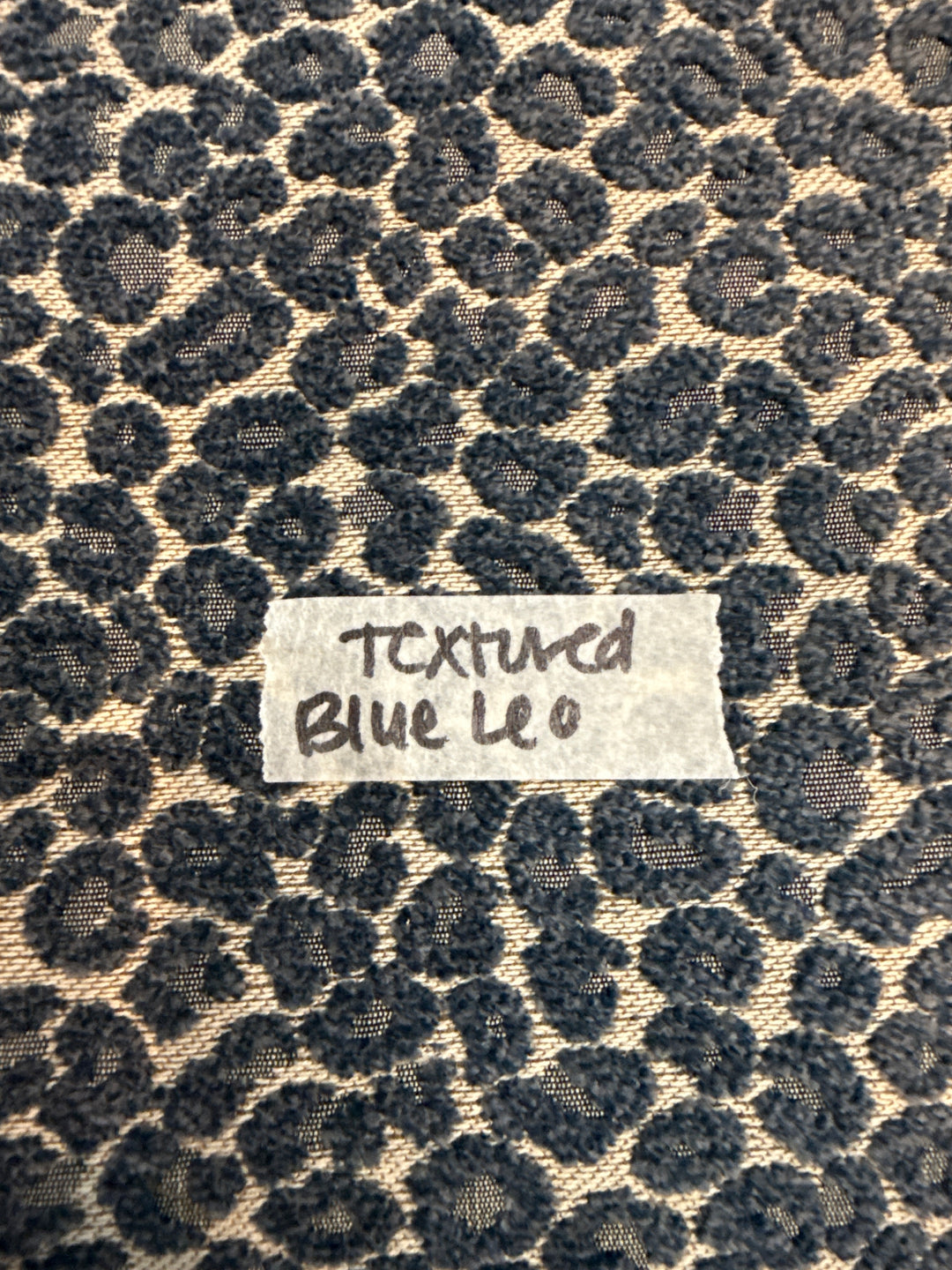 MJ TX PREPO SINGLE LADIES: Textured Blue Leopard Mini Top Zip by Makeup Junkie (Ships in 3-4 Weeks)