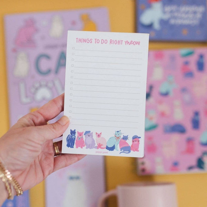 Things To Do Right Meow Cool Cats Notepad