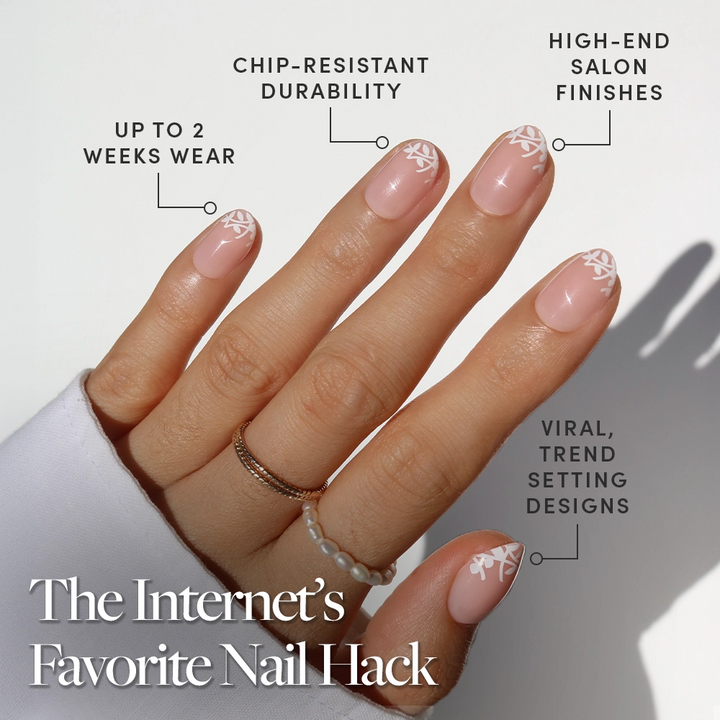 Press-On Glamnetic Nails - Love Preserved