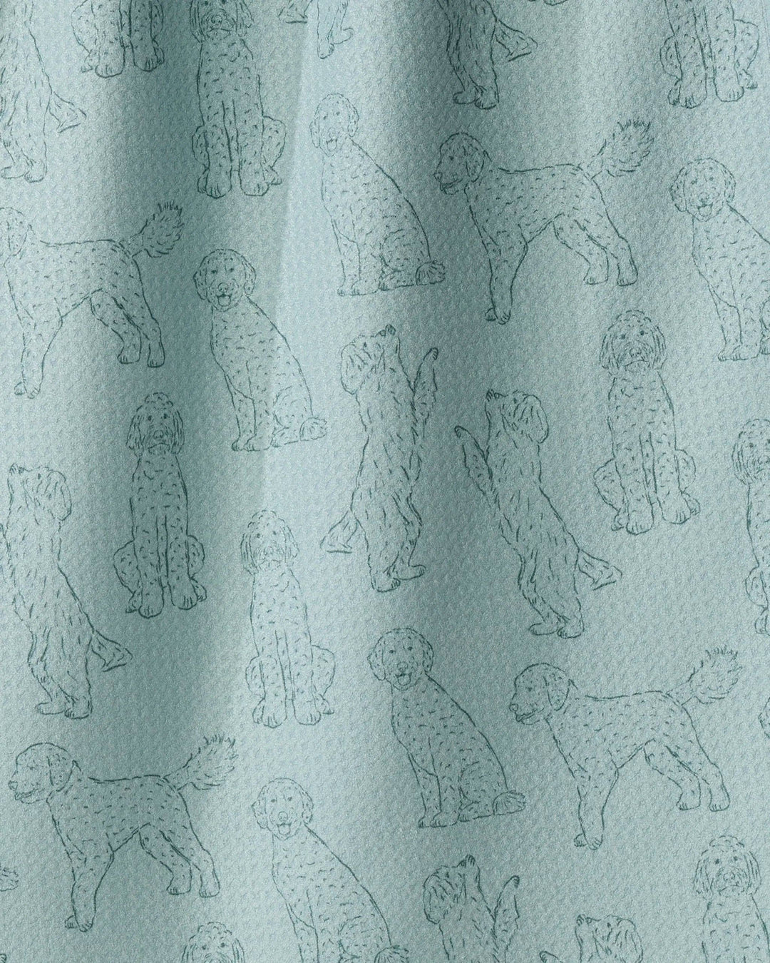 Doodle Pups Tea Towel - Rain by Geometry