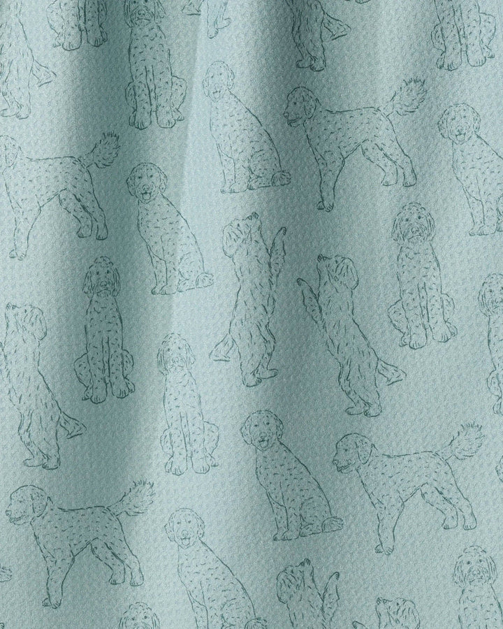 Doodle Pups Tea Towel - Rain by Geometry