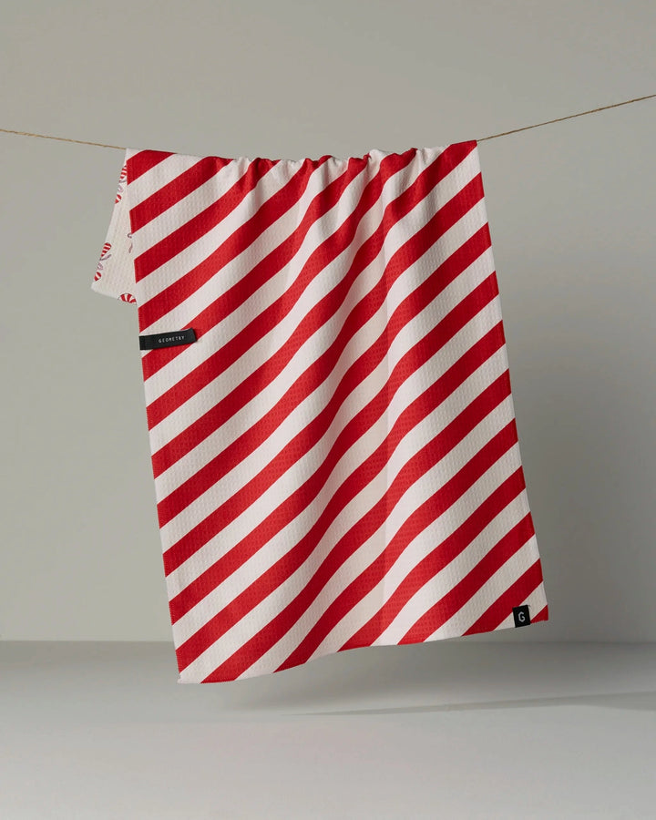 Peppermint Lane Luxe Kitchen Towel by Geometry