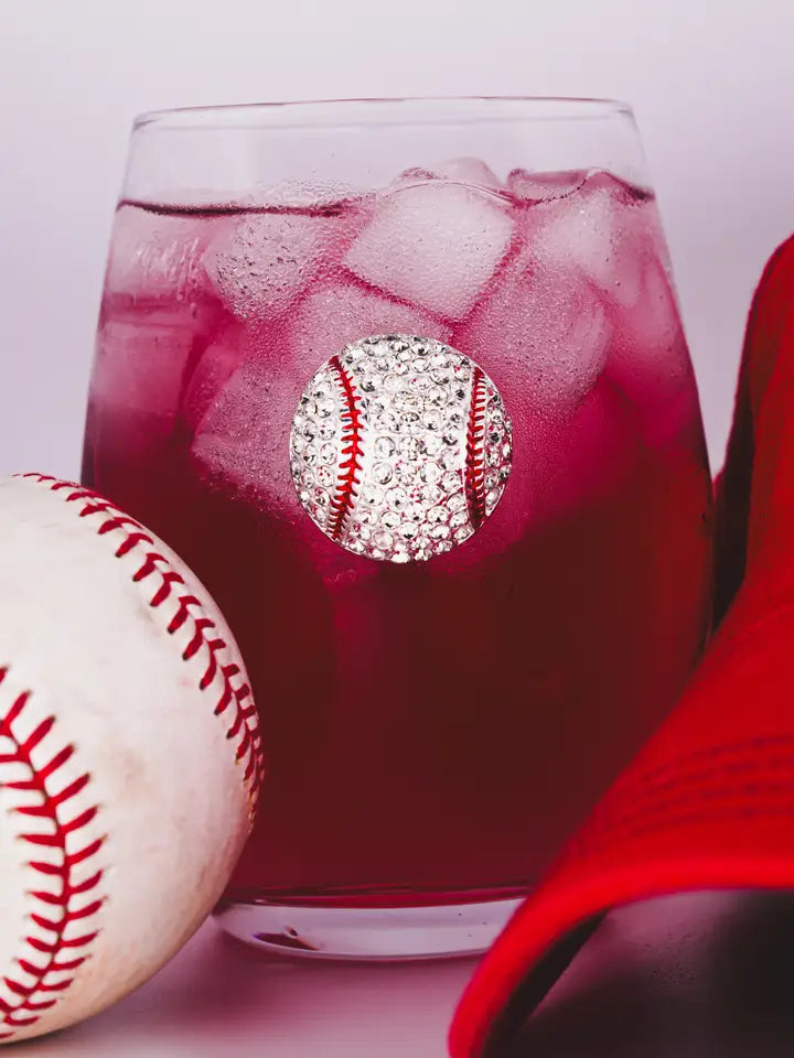 JUNE PREORDER: Baseball Stemless by the Queens Jewels (Ships in 2-3 Weeks)