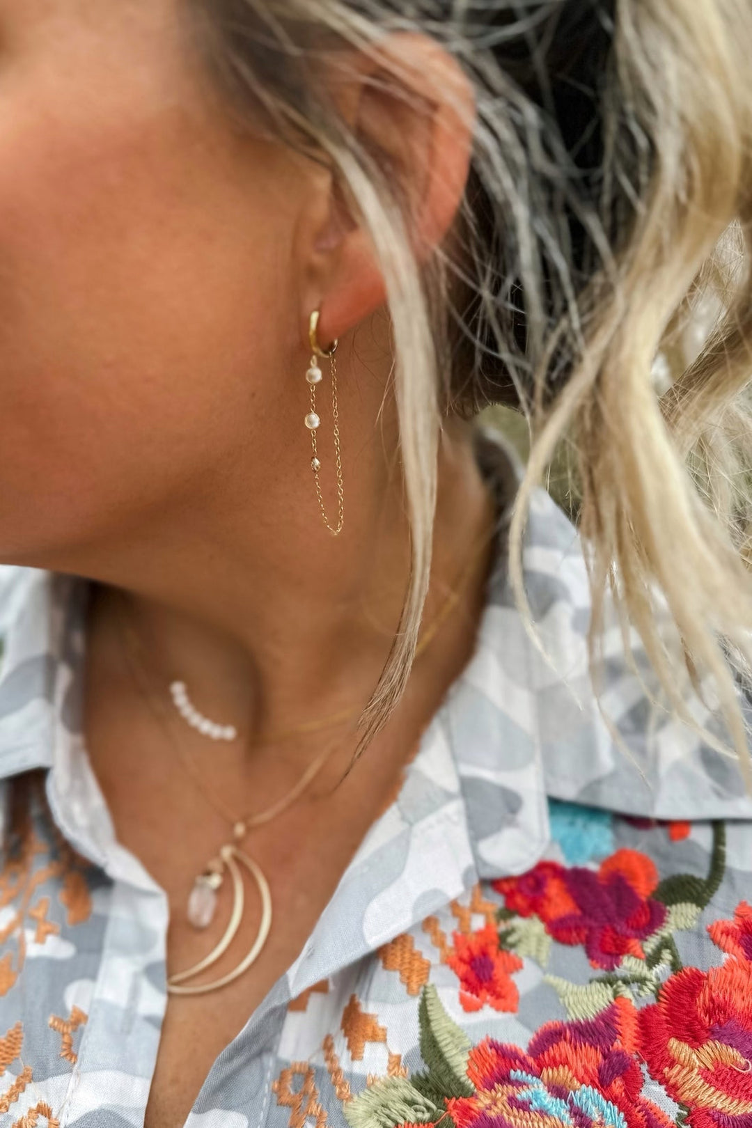 Cascade Hoop Earring by Blakeley