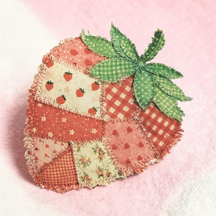 MAY PREORDER: Strawberry Patchwork Freshie by Bug & Bean Freshies (Ships in 3-4 Weeks)