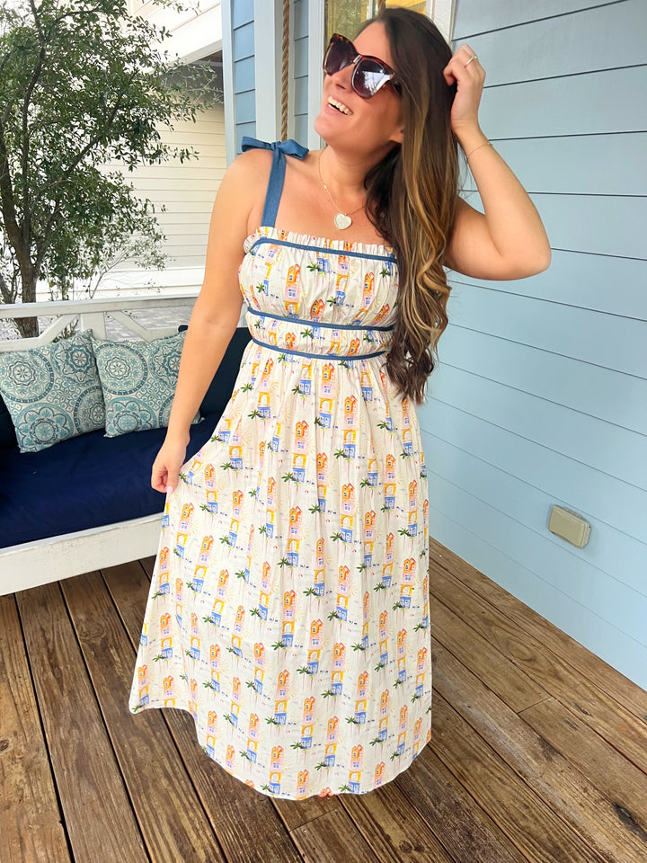 Coastal Cottage Midi Dress from Davi & Dani