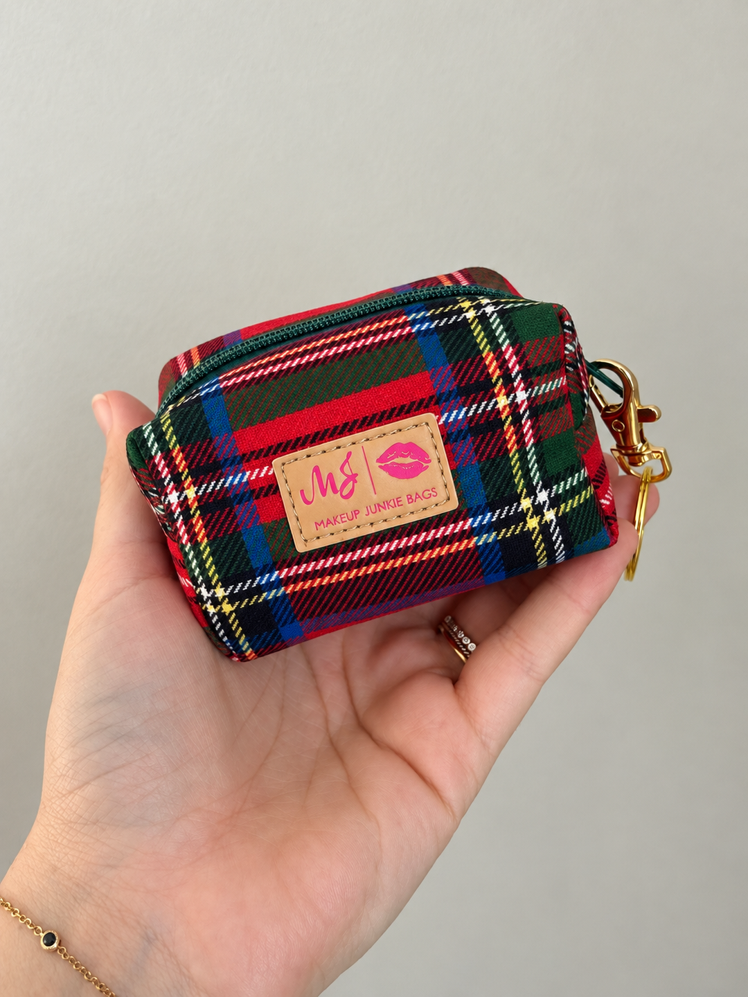 Christmas Wishes Red Plaid by Makeup Junkie (SEPT ARRAY: Ships in 8-10 Weeks)