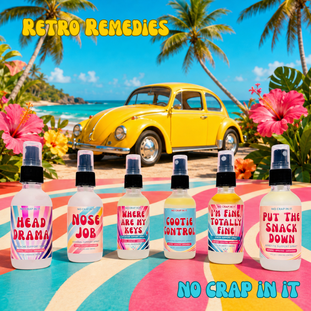Retro Remedies - Body Sprays by No Crap In It (SEPT ARRAY: Ships in 2-3 Weeks)