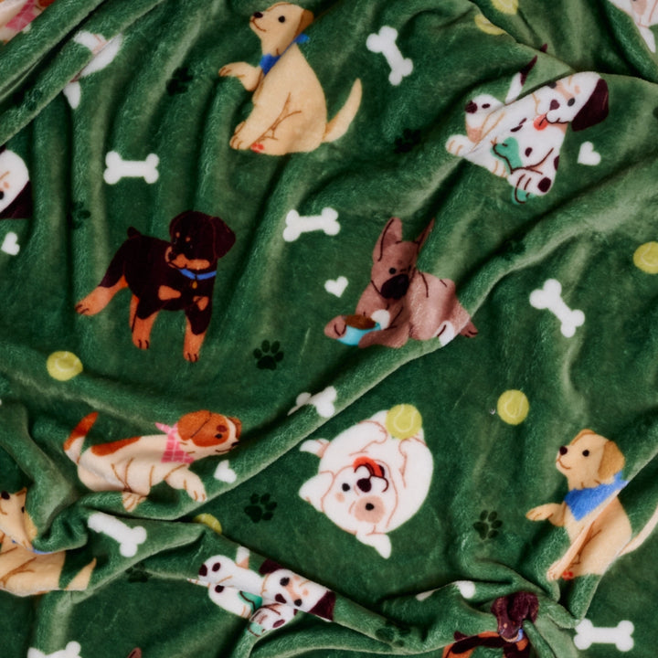 Snuggle Up Plush Blanket - Dog Days by The Darling Effect