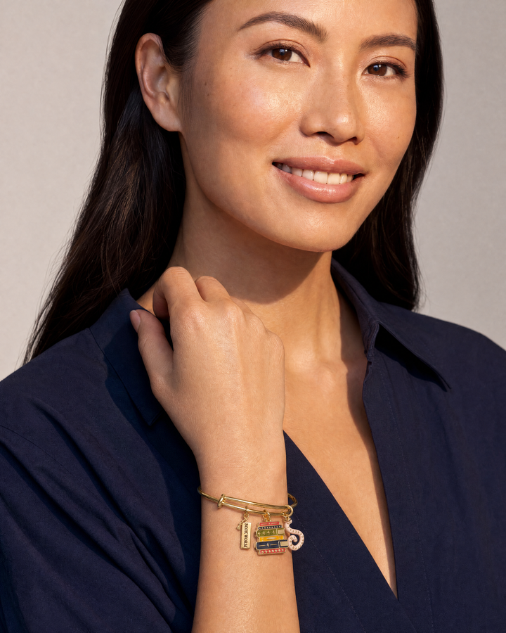 Book Club Multicharm Bangle Bracelet by Alex + Ani (Ships in 2-3 Weeks)