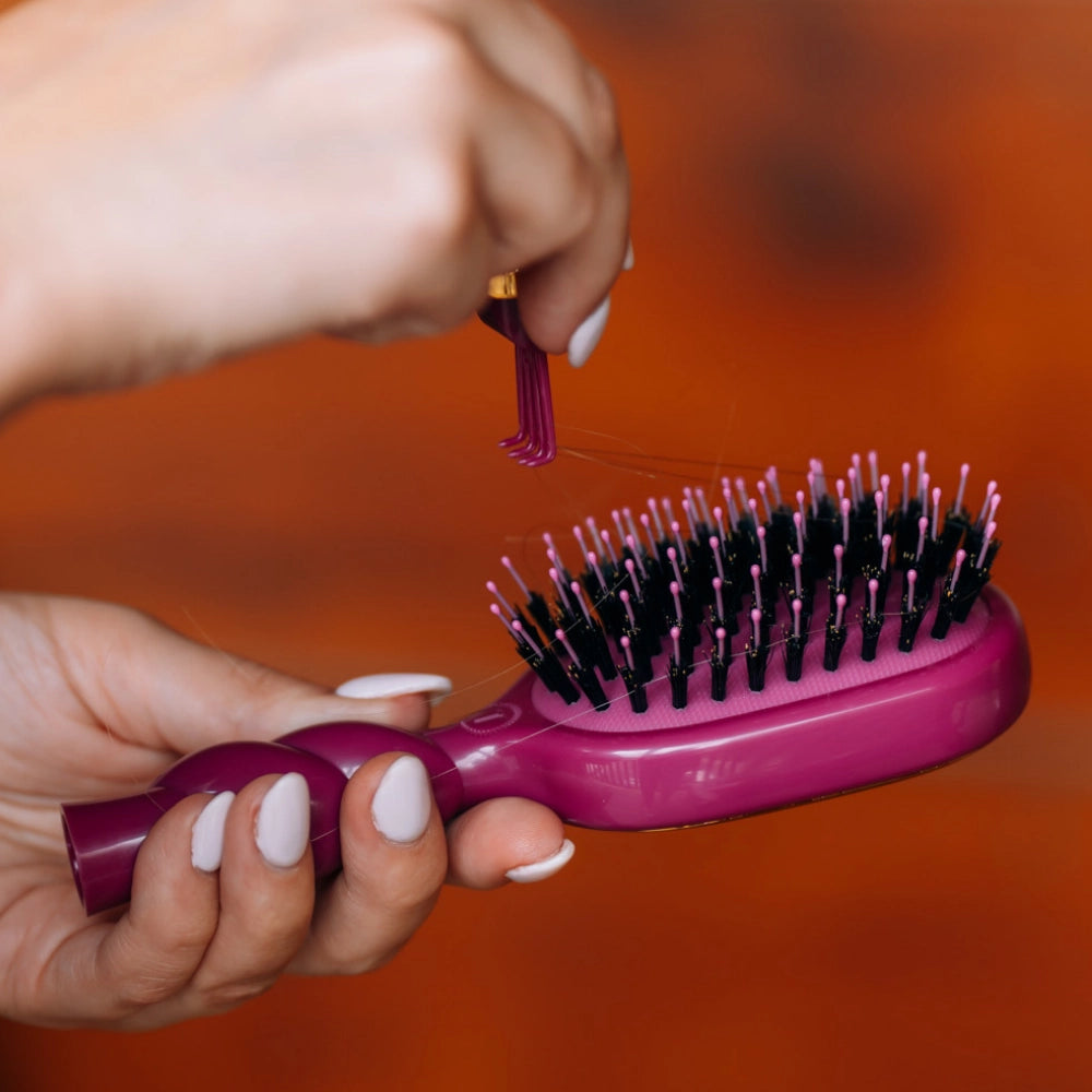 Mulberry Mini Boar Bristle Hair Brush by Teleties