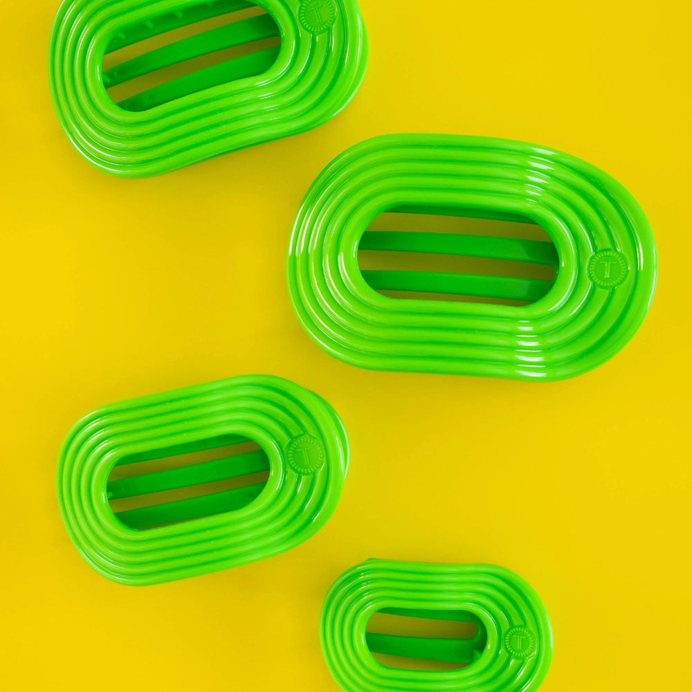 Tiny Teleties Flat Oval Clip - Glow For It