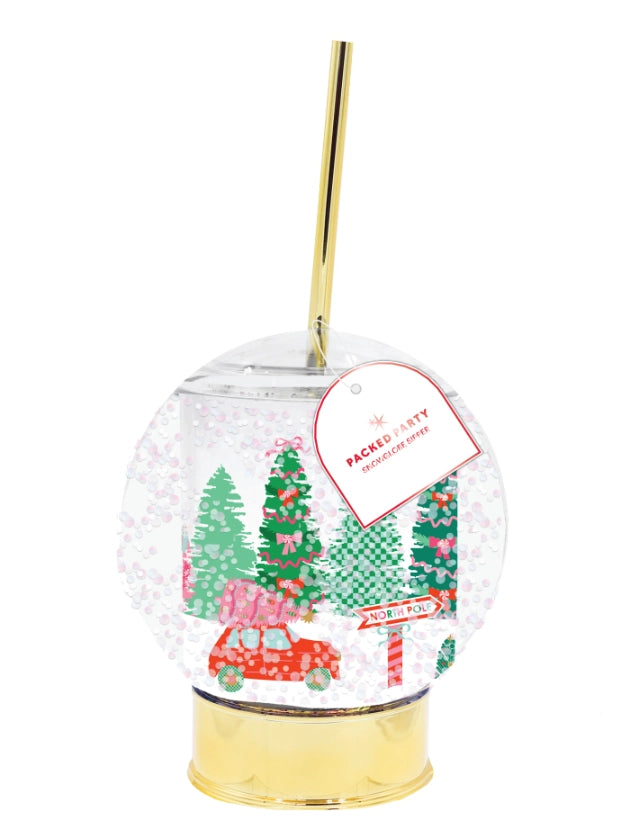 Let It Snow Globe Sipper Cup