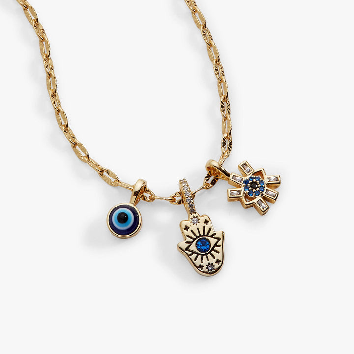 Evil Eye Triple Charm Necklace by Alex + Ani