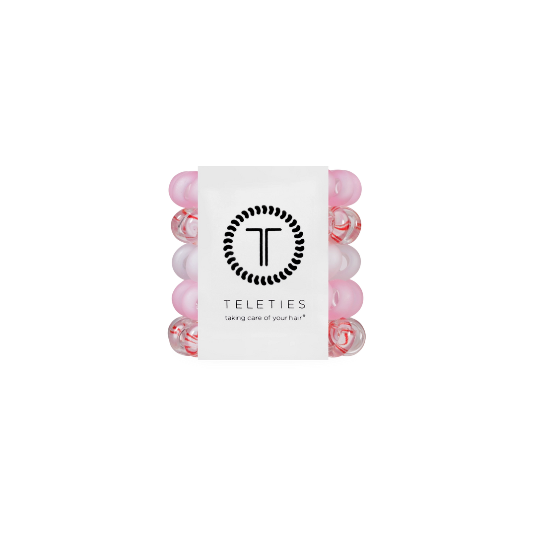 Teleties Hair Tie - Tiny Band Pack of 5 - Peppermint Pop (Ships in 1-2 Weeks)