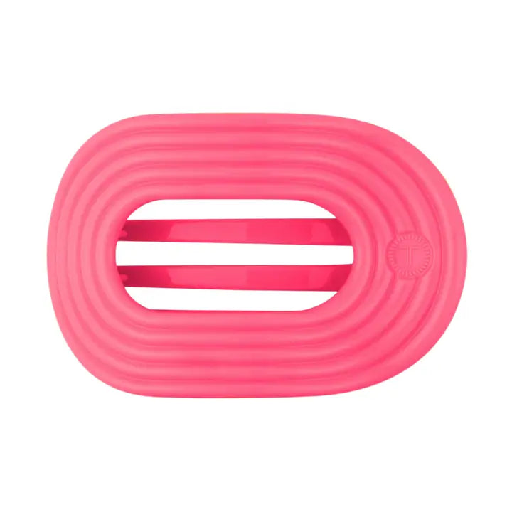 Medium Teleties Flat Oval Clip - Lain Snow Tropic Twist