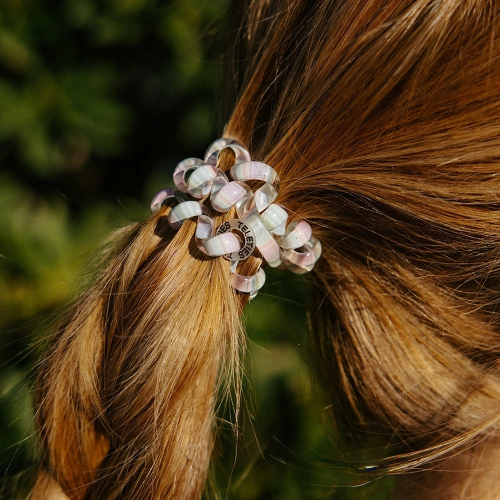Teleties Hair Tie - Large Band Pack of 3 - Opal Glow