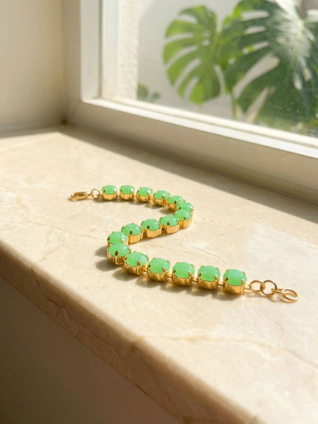 Sienna Tennis Bracelet - Vivid Green by Sorrelli