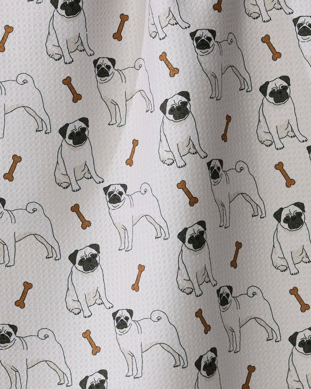 Pug Club Tea Towel - Fawn by Geometry
