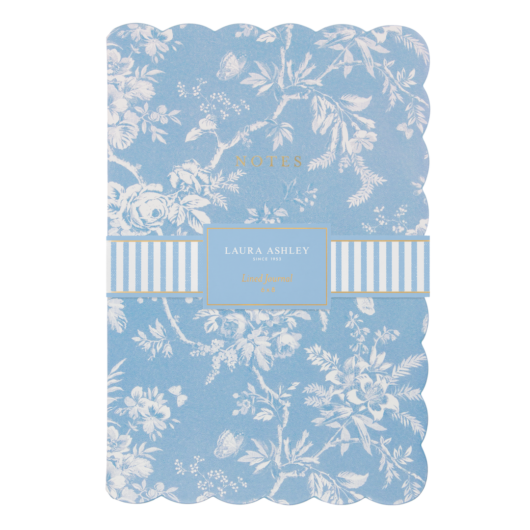Laura Ashley Heirloom Cottage Journal Scalloped - Blue
