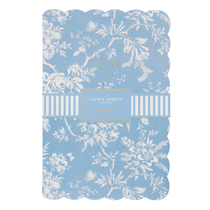 Laura Ashley Heirloom Cottage Journal Scalloped - Blue