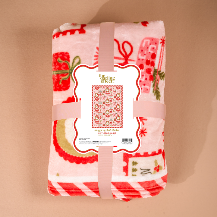 Snuggle Up Plush Blanket - Mistletoe Magic by The Darling Effect
