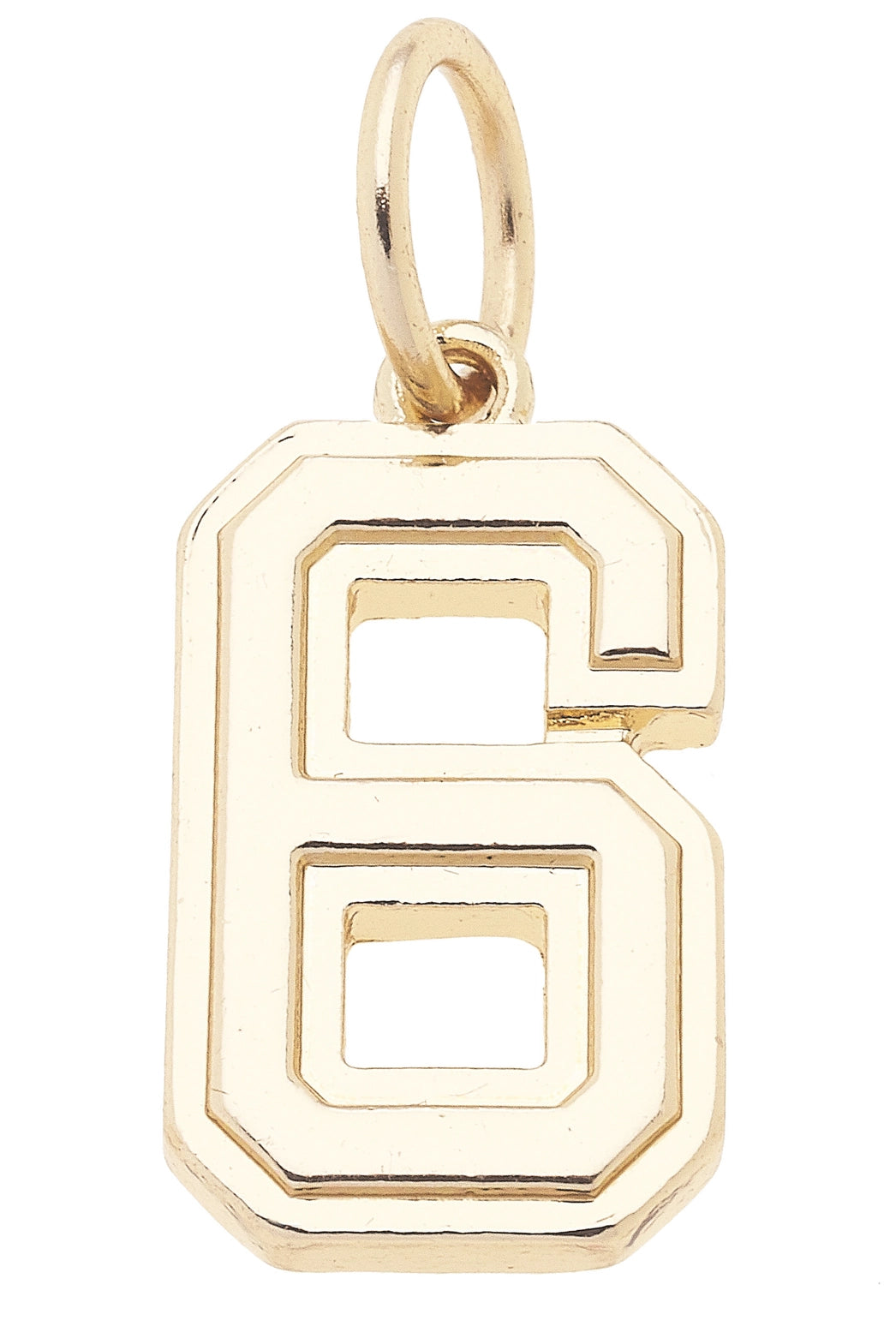 Number Charm in Shiny Gold By Canvas