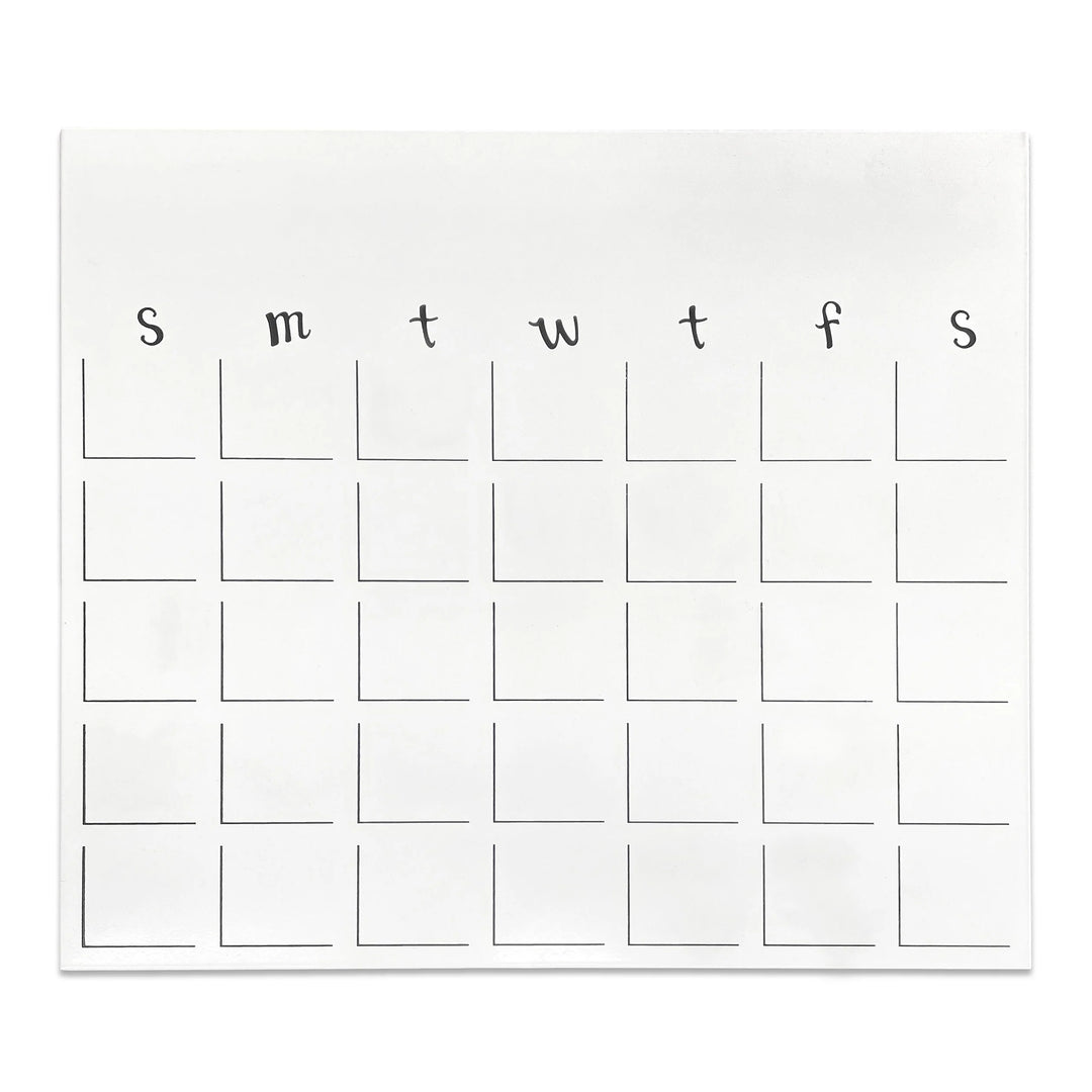 Medium Monthly Dry Erase Magnetic Calendar by Roeda (LIVE BOX: Ships in 3 Weeks)
