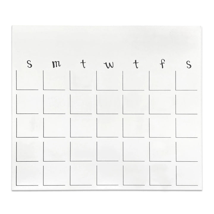Medium Monthly Dry Erase Magnetic Calendar by Roeda (LIVE BOX: Ships in 3 Weeks)