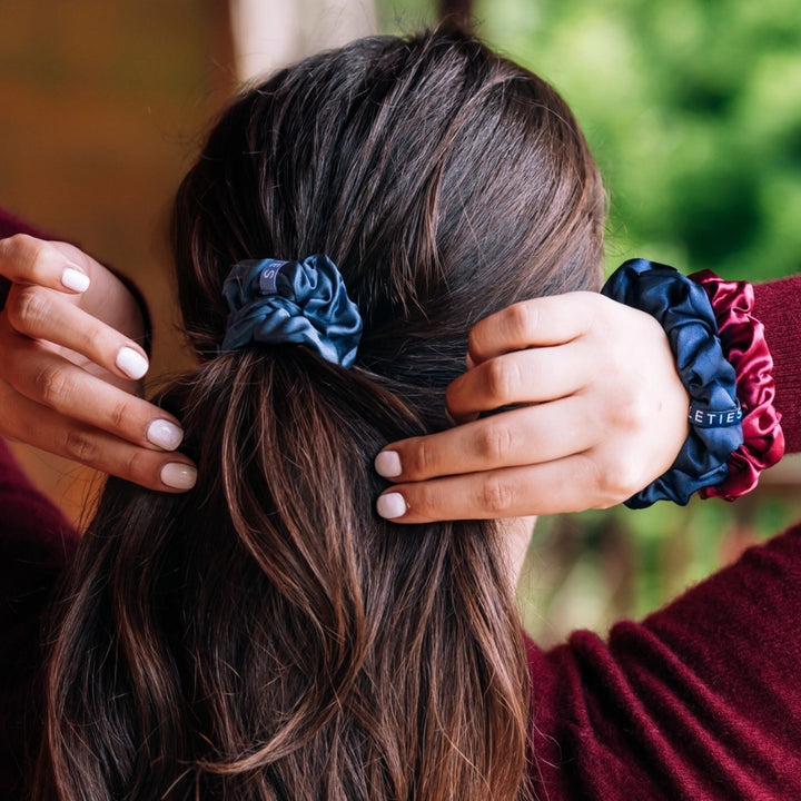 Teleties Silk Scrunchies - Large Band Pack of 3 - Autumn Assortments