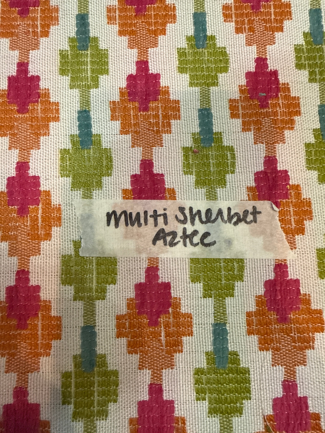 MJ TX PREPO SINGLE LADIES: Multi Sherbet Aztec Mini Top Zip by Makeup Junkie (Ships in 3-4 Weeks)