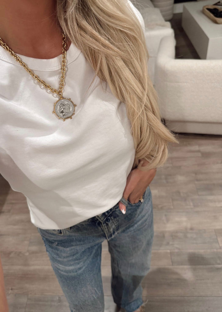 MAY PREORDER: Dual Tone Coin Necklace by ChanSutt (Ships in 2-3 Weeks)
