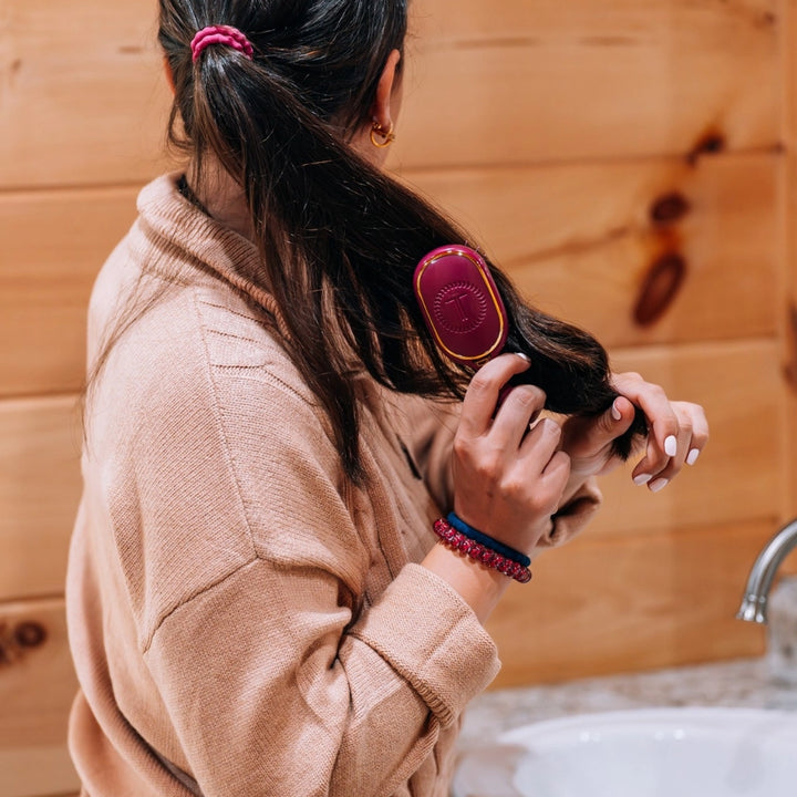 Mulberry Mini Boar Bristle Hair Brush by Teleties