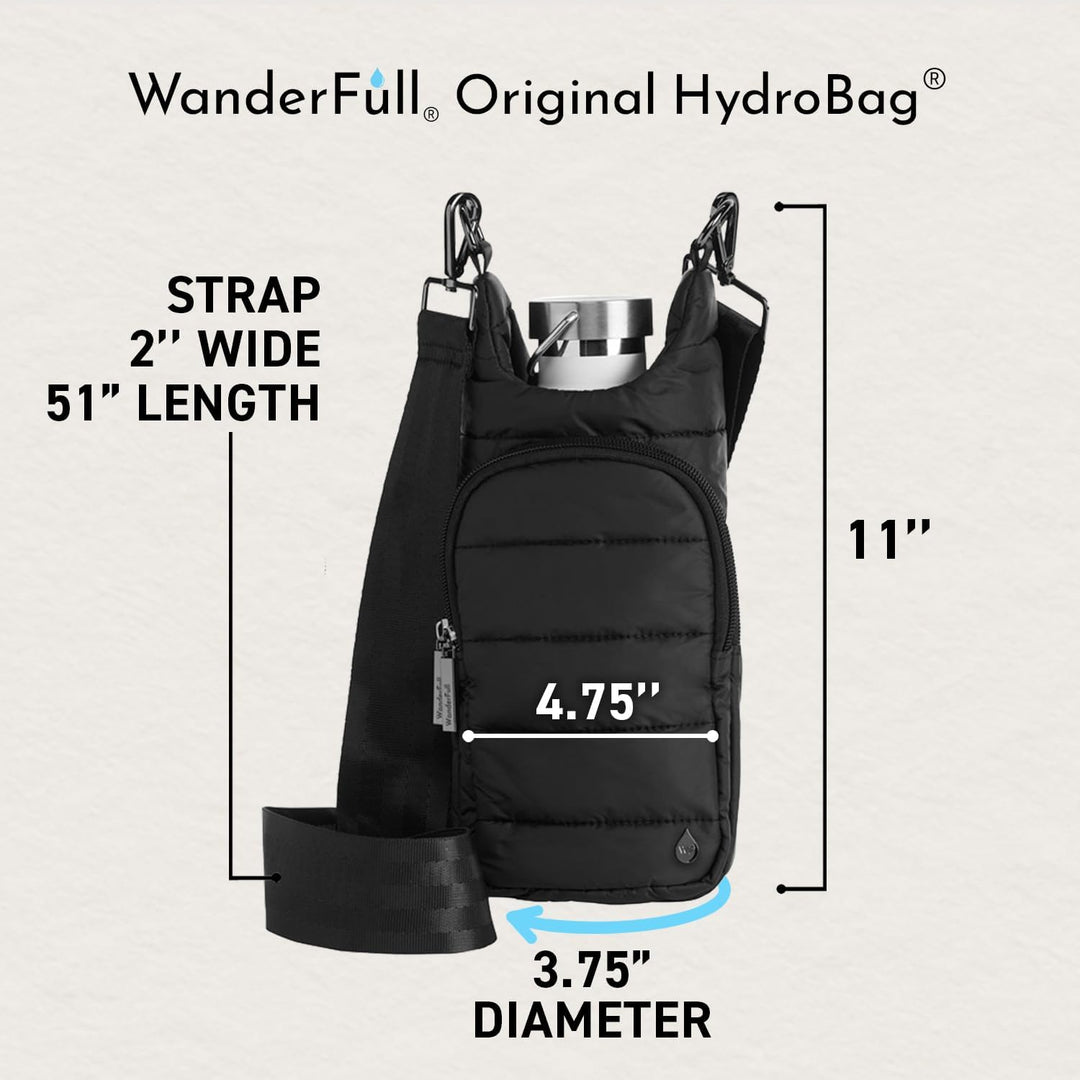 JUNE MARKET: Black Matte HydroBag® by Wanderfull (Ships in 2-3 Weeks)