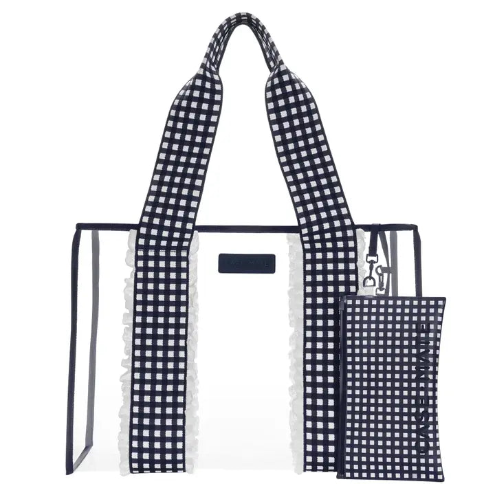 PREORDER: Jelly Tote & Phone Pouch - Navy Gingham by Case-Mate (Ships in 2-3 Weeks)