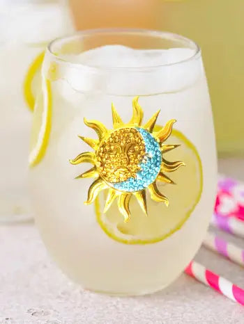 JUNE PREORDER: Sun and Moon Stemless by the Queens Jewels (Ships in 2-3 Weeks)